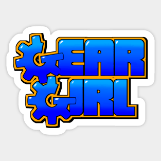 Gear Girl Logo Sticker
